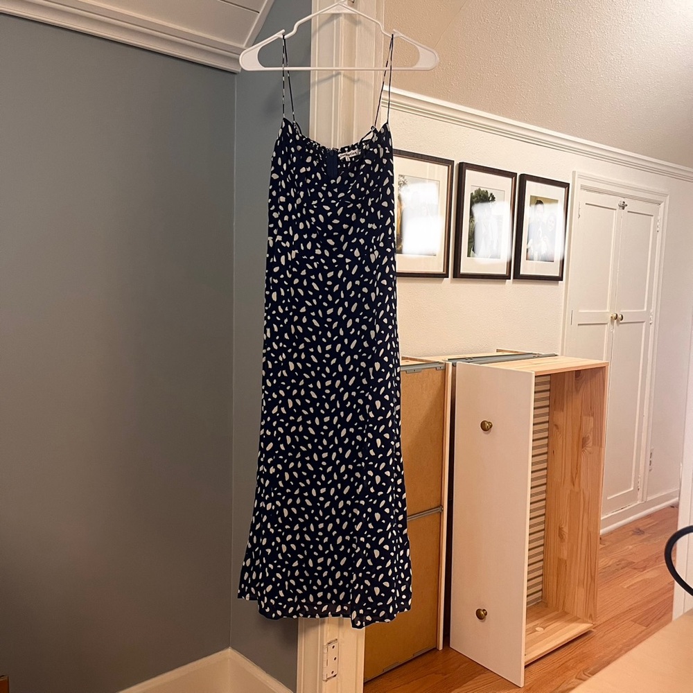 Reformation Blue and White Midi Dress - Picture 3 of 7